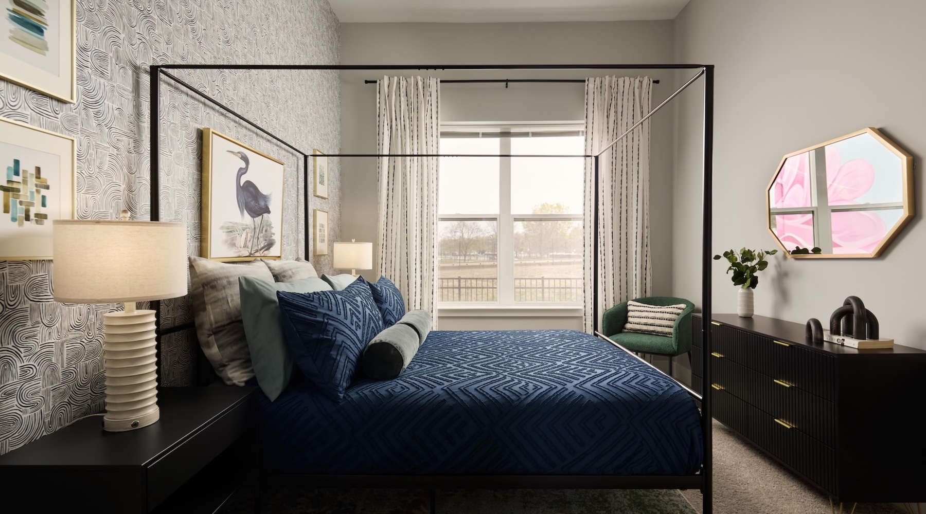 LIFE DYNAMICALLY DESIGNED spacious bedroom with large window